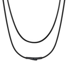 PRICES MAY VARY. ✦[Waterproof Leather Lord Necklace] - Braided of High Quality Leather,Soft and Durable,Comfortable to Wear, with 100% solid stainless steel,robust and will not tarnish or rust easily. ✦[Hypoallergenic Leather Rope Necklace]✦ - Chain wide is 2mm, 0.07 inch, sizes available from 16inches-30 inches, which allow you choose the best fit.Add a pendant of your choice or wear the classic chain alone. ✦[Push-Button Black Clasp﻿]✦ - Help you open and close easier, use more convenient.Smoo Casual Black Necklace With Adjustable Cord, Black Stainless Steel Cable Chain Necklace, Adjustable Black Handwoven Necklace, Black Necklace With Adjustable Length On Waxed Cord, Black Sterling Silver Necklace With Adjustable Cord, Braided Leather Necklace, Women Diy, Leather Corded Necklace, Neck Chain