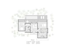 the floor plan for a house with two levels