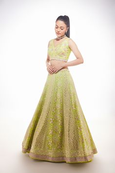 Lucknowi skirt with gota patti and mirror embroidery paired with glass beads and resham embroidered blouse and tulle dupattaFrom Chamee and Palak 's The Wedding Edit collectionDELIVERY TIMEPlease allow 8-12 weeks for your outfit to arrive.FABRIC DETAILSGeorgette, Silk and NetProfessional cleaning only. Pista Green Resham Embroidered Fabric For Reception, Pista Green Embroidered Dress For Reception, Pista Green Art Silk Dress For Wedding, Pista Green Dress For Reception Navratri, Pista Green Art Silk Wedding Dress, Embroidered Pista Green Dress For Reception, Wedding Dress In Pista Green Art Silk, Designer Pista Green Gown With Dori Work, Pista Green Anarkali Embroidered Fabric For Reception