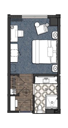 the floor plan for a small apartment