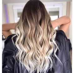 Boliage Hair, Balayage Long Hair, Summer Blonde Hair, Dark Roots Blonde Hair, Long Hair Color, Beautiful Hair Color