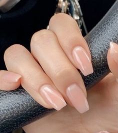 Clear Gel Nails, Acrylic Nails Nude, Natural Acrylic Nails, Clear Acrylic Nails, Work Nails, Classy Acrylic Nails, Soft Nails, Short Acrylic Nails Designs