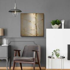 a living room filled with furniture and a flat screen tv mounted to the wall above it