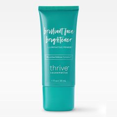 Vegan Illuminating Face Primer Thrive Eye Brightener Colors For Blue Eyes, Thrive Eyeshadow, Thrive Eye Brightener How To Use, Thrive Cosmetics Eye Shadow, Thrive Causemetics Lip Balm, Thrive Cosmetics Eye Brightener, Primer For Sensitive Skin, Best Eye Primer, Best Drugstore Primer