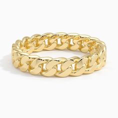 Blake Chain Ring - 14K Yellow Gold. Perfect on its own or paired with other rings in a chic stack, this trendy link chain ring is a fabulously unique fashion statement. Cuban Ring, Chain Link Ring, Chain Ring Gold, Tacori Engagement Rings, Cool Ring, Shiny Jewelry, Link Ring, Win The Lottery, Linking Rings