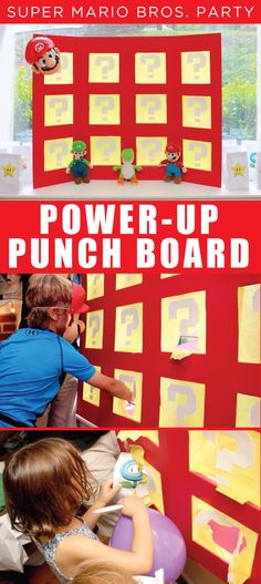 the power up punch board is an easy and fun activity for kids to play with