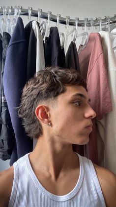 Low Taper Mullet Straight Hair, Taper Fade Mullet Wavy Hair, Tapered Mullet Men Wavy, Mid Taper Mullet Curly, Low Taper Fade Mullet Curly Hair, Medium Length Mullet, Mullet Fade Haircut, Mullet Short Hair Men