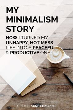 How I found happiness and productivity with Minimalism Minimalism Living, Falling Into Place, Becoming Minimalist, Simplify Life, Hygge Life, Minimalism Lifestyle, Minimal Living, Small Steps