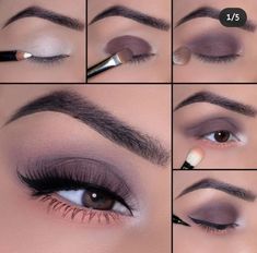 Eye Makeup Brushes Guide, Makeup Looks To Try, Eye Makeup Images, Eyeshadow Tutorials, Makeup Brushes Guide, Brunette Makeup, Simple Makeup Tips, Makeup Secret, Perfect Eyelashes