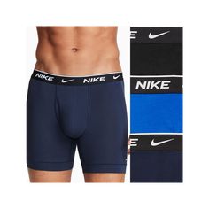 Classic comfort. Thanks to their performance design, these men's Nike boxer briefs keep you comfortable all day long. Classic comfort. Thanks to their performance design, these men's Nike boxer briefs keep you comfortable all day long. 3-pack Nike Dri-FIT moisture-wicking technology helps you stay dry and comfortable Breathable stretch fabric Fly frontFIT & SIZING Regular fit 6-inch approximate inseamFABRIC & CARE Cotton, spandex Machine wash Imported Size: XXL. Color: Blue. Gender: male. Age Gr Tall Chest, Boxer Briefs, Nike Dri Fit, Moisture Wicking, Dri Fit, Swim Trunk, Nike Men, Blue Black, Stretch Fabric