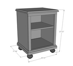 an image of a shelf on wheels with measurements