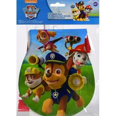 the paw patrol character stickers are on display in a plastic package for $ 3 99