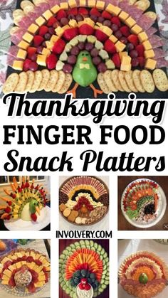 thanksgiving finger food snack platters