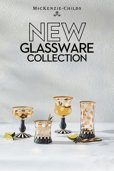 the new glassware collection is available for purchase