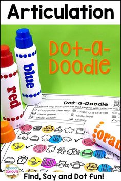 an articulation dot - o - doodle activity for kids