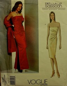 an image of a woman in a dress and coat on the cover of a sewing pattern