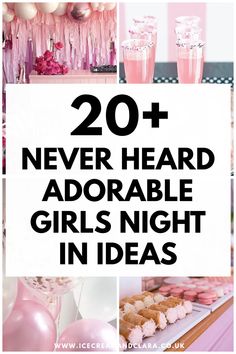 Girls night in sleepover pamper party ideas for adults and teens Ladies Night In Ideas, Sleepover Slumber Party Ideas, Slumber Party Ideas For Teens, Adult Slumber Party Ideas, Ladies Night Party Themes, Pamper Party Ideas, Girls Night In Ideas, Slumber Party Foods, Spa Night Party