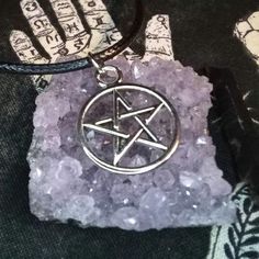 The Pentacle is a symbol of the 5 elements of air, earth, fire, water, and spirit all connected within a circle representing unity. The modern pentacle is often used in witchcraft, Wicca, and paganism. Some druids may even choose to wear this symbol.  Cotton Cord: black, adjusts from 17 to 19 inches.  Chain: silver, comes standard at 18 inches.  Chain Custom Length: made with the same silver chain, please include the length you would like in the "message to buyer" at checkout.  Custom orders are available! Message me via Etsy to order your OOAK item. Follow me on Instagram and join my email list! https://linktr.ee/Skaldfox Free USA shipping on orders over $35 📦 Please read the item description and shop policies before purchasing. Any changes or customization must be discussed and agreed u The 5 Elements, Pentacle Necklace, 5 Elements, Fire Water, Chain Silver, Cotton Cord, Pendant Necklaces, Custom Orders, Silver Chain