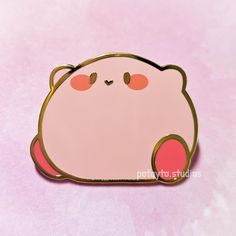 Suitable as a decorative pin, clothing accessory, gift, etc.! Specifications:  ★ Dimensions: Approx. 1.5 x 1.13 in (3.8 x 2.9 cm) ★ Material: Hard Enamel, rubber clutch backing ★ Backing card: Paper Grading system: ★ Standard (A-grade): At most barely noticeable defects ★ B-grade: Visible light scratches, dust particles, and/or chips in screen print ★ C-grade: Visible scratches, dust particles, wrong color, and/or chips in screen print Packaging: ★ Pins are wrapped in eco-friendly, recyclable pa Game Cute, Bag Pins, Pink Round, Matching Jewelry, Hard Enamel Pin, Cute Pins, Print Packaging, Cute Kawaii, Cute Gift