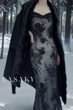 Lasaky - Elegant Vintage Black Lace Halter Bodycon Dress Gaun Koktail, Vestidos Retro, Halter Bodycon Dress, 사진 촬영 포즈, Prom Dress Inspiration, Prom Outfits, Black Lace Dress, Style Cardigan, Fancy Outfits