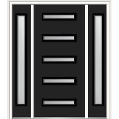 an image of a black and white door