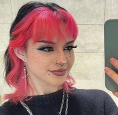 Brown To Pink Balayage, Instagram Birthday Post, Under Hair Dye, Pink Balayage, Hair Dye Videos, Hidden Hair Color, Birthday Post, Punk Hair