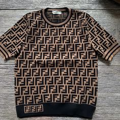 Brand New Unwanted Gift With No Tags! Never Worn! Only Tried On & Inside Tag Is Hanging On One Side. Fendi 36 Is A Us Size 0! Fendi Outfit, Knitted Sweater Pattern, Mens Designer Sweaters, Fendi Clothing, Fashion Men Casual, Fendi Fashion, Creative T Shirt Design, Sleeves Sweater, Mens Fashion Fall