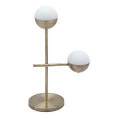 Waterloo Table Lamp White & Brushed Bronze Table Lamps LOOMLAN By Zuo Modern Bedside Table Contemporary, Bedside Table Metal, Table Lamp White, Buffet Lamps, Style Table, Steel Table, Brushed Bronze, Bedside Table Lamps, Brass Lamp