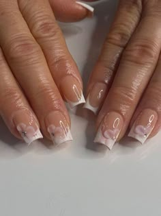 French Acrylic Nails, Bling Acrylic Nails, Acrylic Nails Coffin Short, Short Acrylic Nails Designs, Pink Acrylic Nails