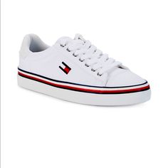 Tommy Hilfiger Fressian Low-Cut Sneakers Size 7.5 New Tommy Hilfiger Casual Sneakers With Laces, Tommy Hilfiger Sporty Sneakers, Tommy Hilfiger Sneakers For Spring, Casual Tommy Hilfiger Sneakers With Laces, Tommy Hilfiger White Sneakers With Cushioned Footbed, White Tommy Hilfiger Sneakers With Cushioned Footbed, Tommy Hilfiger White Cushioned Sneakers, Tommy Hilfiger Lace-up Sneakers For Spring, Tommy Hilfiger Lace-up Sneakers