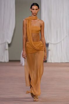 Alberta Ferretti RTW Spring 2024 [PHOTOS] – WWD Spring Ready To Wear, Classy Edgy, Resort 2024, Formal Outfits, Alberta Ferretti, Formal Outfit, Runway Models, Spring 2024, Sheer Dress