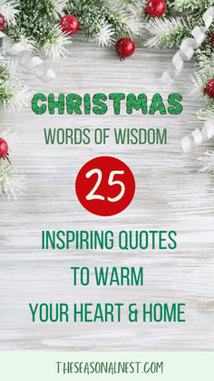 Beautiful and inspirational Christmas quotes and sayings to brighten the holiday season Inspirational Christmas Quotes