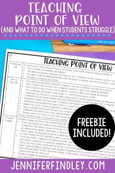 teaching point of view and what to do when students struggle