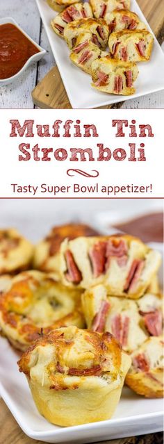 muffin tin stromboli is an easy appetizer that's ready in under 30 minutes