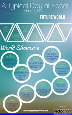 a poster with the words world showcase on it and an image of different types of shapes