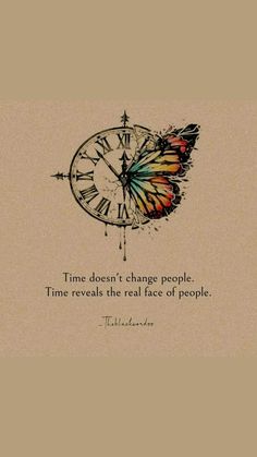 a drawing of a clock with a butterfly on it and the words impossible takes time, but you must always keep hope