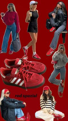 Puma Suede Outfit, Red Sneakers Outfit, Hongkong Outfit, Red Shoes Outfit, Campus Outfit, Suede Outfit, Outfits For Mexico, Look Adidas