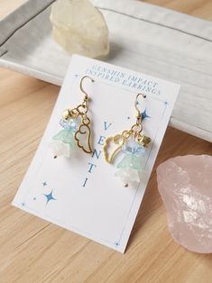 Venti Earrings Genshin Impact Inspired Earrings Cosplay - Etsy Genshin Merch, Evanston Illinois, Unisex Earrings, Anime Jewelry, Fairy Jewelry, Magical Jewelry, Glass Butterfly, Fashion Jewelry Earrings, Earrings Collection