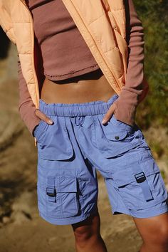 March On Shorts | Free People Hiking Trips, Ribbed Flares, Bell Pants, Functional Clothing, Perfect Leggings, Bottom Workout, Sporty Shorts, Embroidered Pants, Tie Dye Leggings