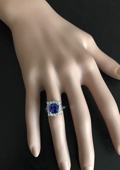 3.10 Carats Natural Very Nice Looking Tanzanite and Diamond 14K Solid White Gold Ring Suggested Replacement Value: $5,300.00 Total Natural Cushion Cut Tanzanite Weight is: Approx. 2.50 Carats Tanzanite Measures: 7.50 x 7.50mm Natural Round Diamonds Weight: Approx. 0.60 Carats (color G-H / Clarity SI1-SI2) Ring total weight: Approx. 5.3 grams Disclaimer: all weights, measurements and colors are approximate and may vary slightly from the listed dimensions or as seen in the image. All pictures are Natural Cushions, Tanzanite Stone, Etsy Gold Ring, Tanzanite Ring, Blue Sapphire Diamond, Natural Tanzanite, Natural Blue Sapphire, Ring Photos, White Gold Ring