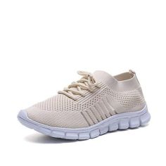 Women's Sneakers Spring Ladies Flat Shoes Casual Women Vulcanized Women Summer Light Mesh Breathable Female Running Shoes Comfortable Beige Lace-up Sneakers, Comfortable Flat Sneakers With Laces, Comfortable Flat Sneakers For Light Sports, Casual Breathable Ankle-high Slip-on Sneakers, Comfortable Sneakers For Light Sports, Casual Ankle-high Breathable Slip-on Sneakers, Beige Casual Sneakers With Elastic Laces, Beige Lace-up Sneakers With Elastic Laces, Casual Beige Sneakers With Elastic Laces