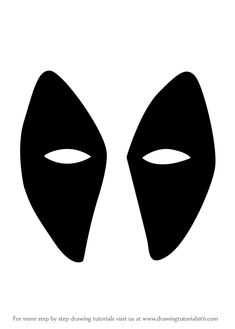 a black and white image of two masks with the words, for more steps by drawing instructions visit us at www