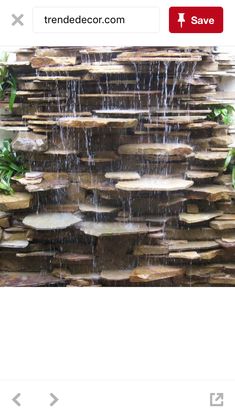 an image of a waterfall made out of rocks