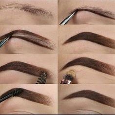 Membentuk Alis, Eyebrow Makeup Tutorial, Cheap Makeup Brushes, Makeup Drawing, Eyebrow Makeup Tips, Magical Makeup, Heavy Makeup, Makeup Artist Tips, Makeup Help