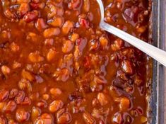 the best ever baked bbq competition award winning beans in a casserole dish