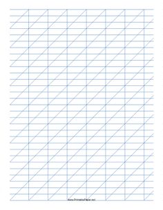 a graph paper with lines drawn on it and the number of lines in each row