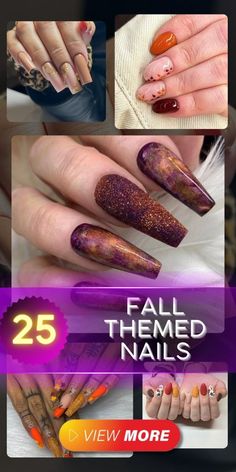 Themed Nails, Nail Types, Intricate Art, Fall Nail Trends, October Nails, Short Almond