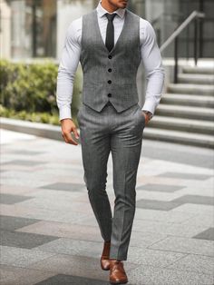 Pant Coats For Mens, Suit Vest For Men Wedding, Mens Vests Wedding, Men’s Wedding Guest Outfit Gray, Men Suits Formal, Formal Vest For Men, Graduation Fits For Men, Mens Formal Fashion