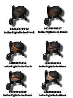 the different types of black hair are shown in this graphic file, and there is no image on it