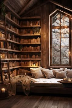 a living room filled with lots of books